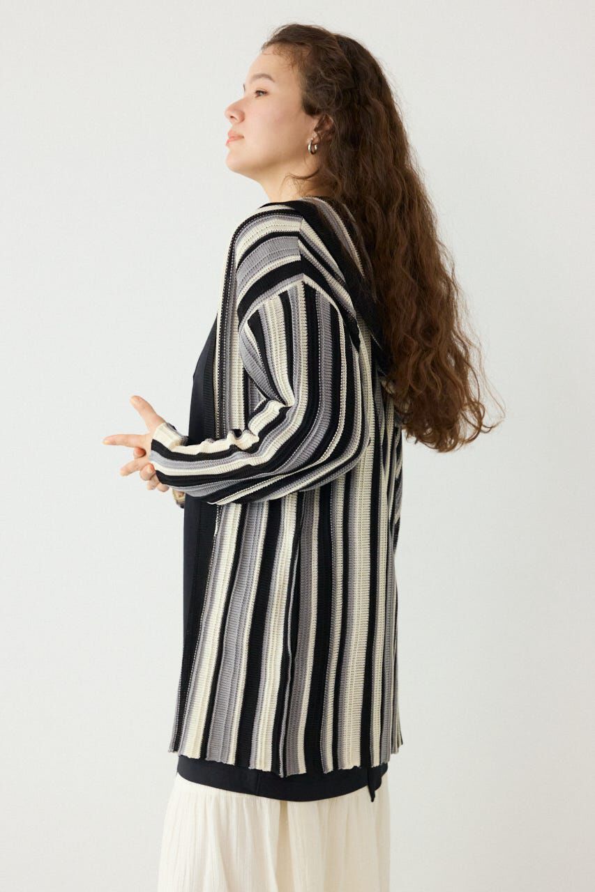 RODEO CROWNS「マルチカラーフードトッパー」|カーディガン|