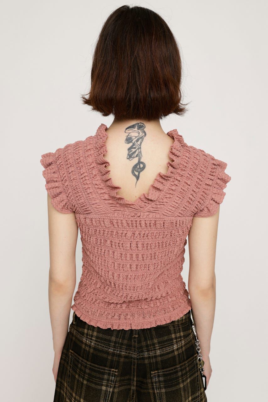 SLY「SHEER SHIRRING BUSTIER トップス」|その他|