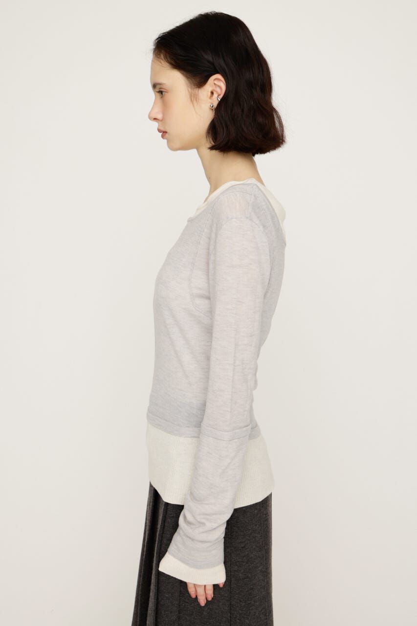 SLY「LAYERED KNIT トップス」|ニット・セーター|
