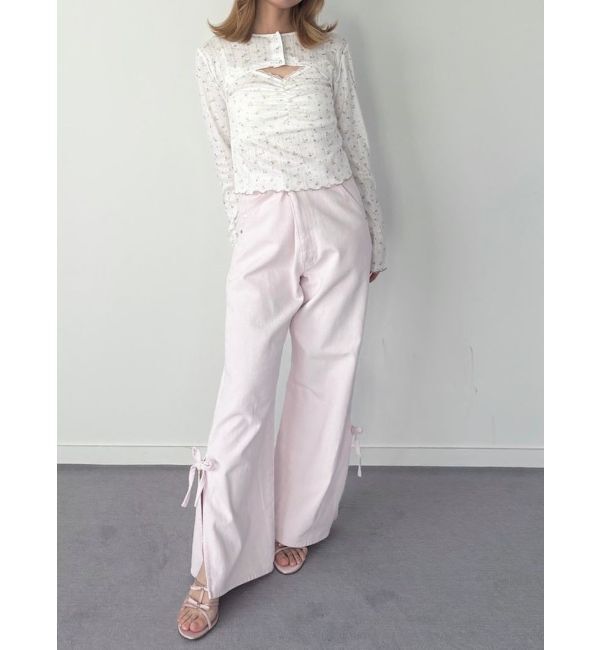 CALNAMUR「PETIT FLOWER ENSEMBLE/小花柄アンサンブル」|Tシャツ・カットソー|