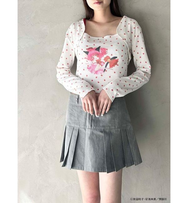 CALNAMUR「【東京ミュウミュウコラボ】ミュウイチゴSET TOPS」|Tシャツ・カットソー|