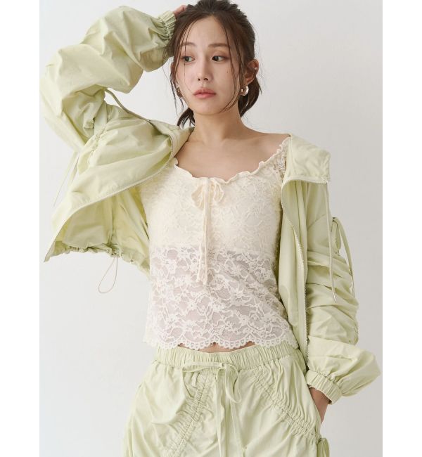 CALNAMUR「ギャザーボリュームブルゾン」|ブルゾン・スタジャン|