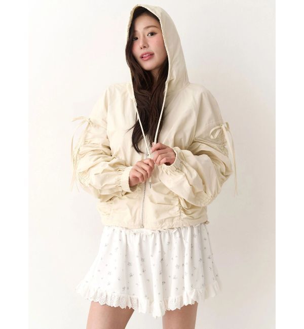 CALNAMUR「ギャザーボリュームブルゾン」|ブルゾン・スタジャン|