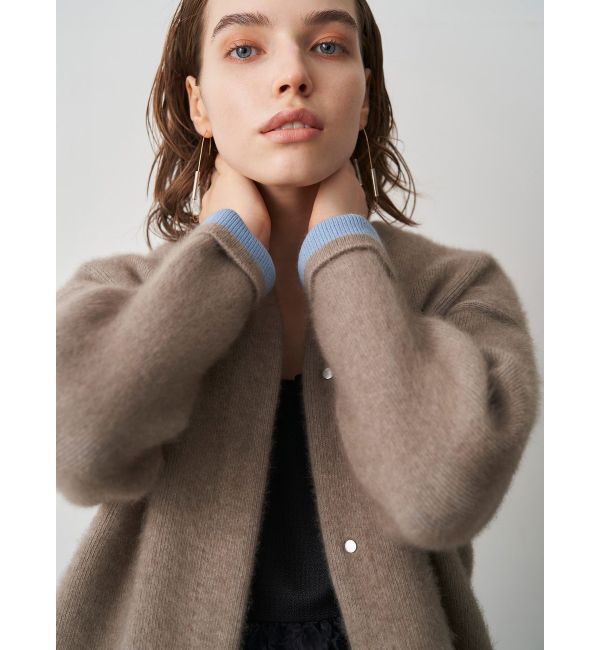 ELENDEEK「CN RACCOON MIX W CARDIGAN」|カーディガン|