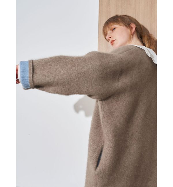 ELENDEEK「CN RACCOON MIX W CARDIGAN」|カーディガン|