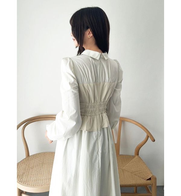 dazzlin「ギャザーシャツボリュームワンピース」|ワンピース|