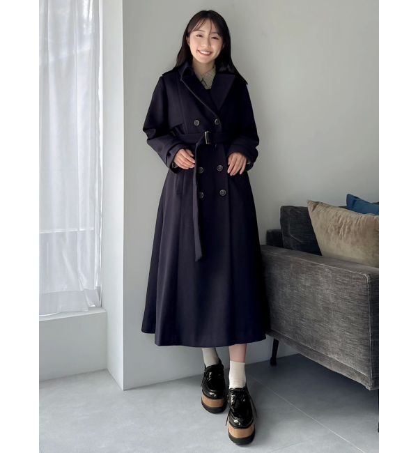 dazzlin「2WAYカラーウールライクトレンチコート」|トレンチコート|