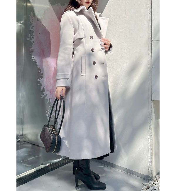 dazzlin「2WAYカラーウールライクトレンチコート」|トレンチコート|