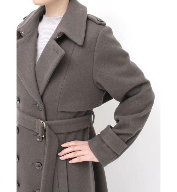 dazzlin「2WAYカラーウールライクトレンチコート」|トレンチコート|