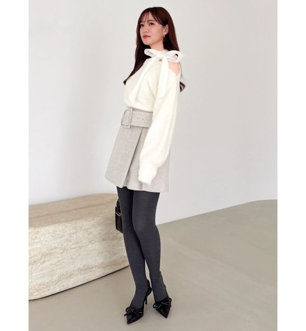 dazzlin「【久間田琳加コラボ】ビッグベルトコンパクトミニスカート」|スカート|