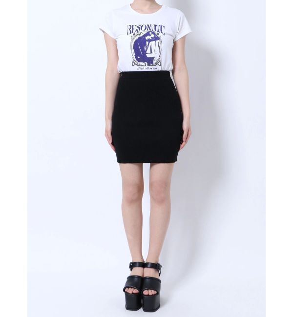 EMODA「ミニマルリブスカート」|スカート|