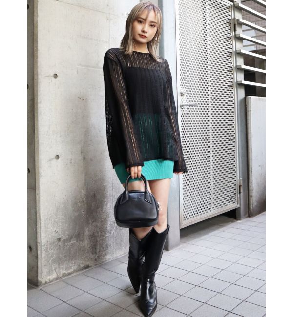 EMODA「ミニマルリブスカート」|スカート|