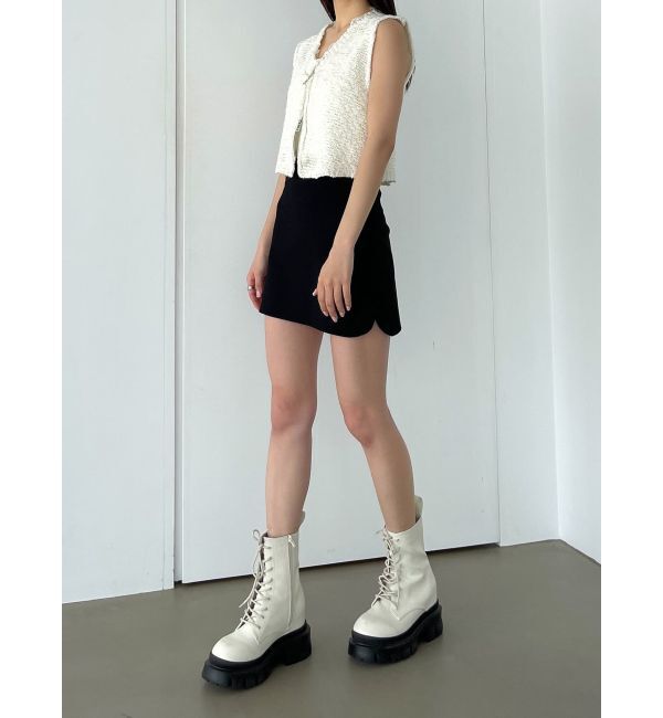 EMODA「ストレッチカーブミニスカート」|スカート|