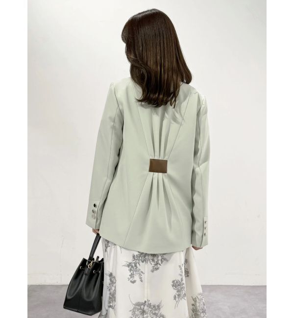 MERCURYDUO「【セットアップ着用可】バックドレープジャケット」|テーラードジャケット|