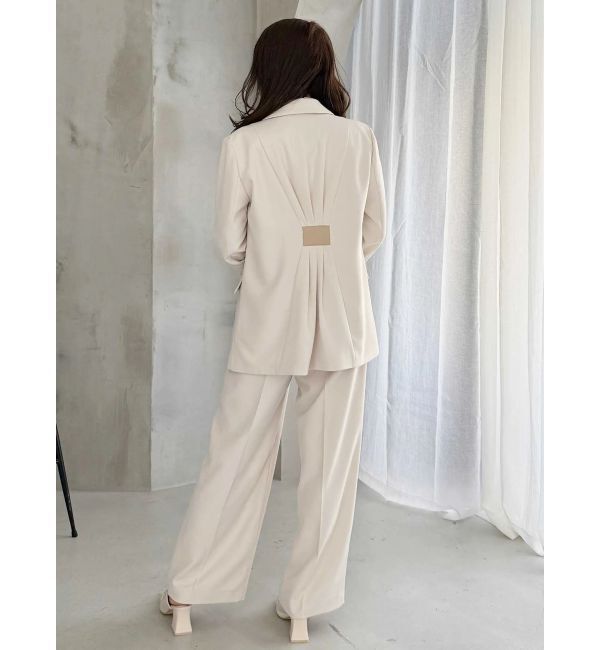 MERCURYDUO「【セットアップ着用可】バックドレープジャケット」|テーラードジャケット|