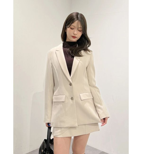 MERCURYDUO「【セットアップ着用可】バックドレープジャケット」|テーラードジャケット|