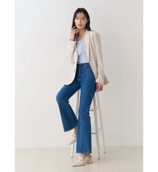 MERCURYDUO「【セットアップ着用可】バックドレープジャケット」|テーラードジャケット|