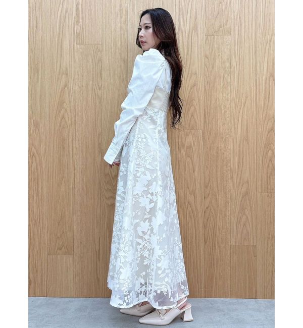 MERCURYDUO「アシメビスチェドッキングパワショルシャツワンピース」|ワンピース|