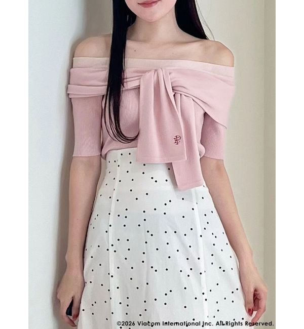 MERCURYDUO「【EMILY IN PARISコラボ】レイヤードライクツイストニット」|ニット・セーター|