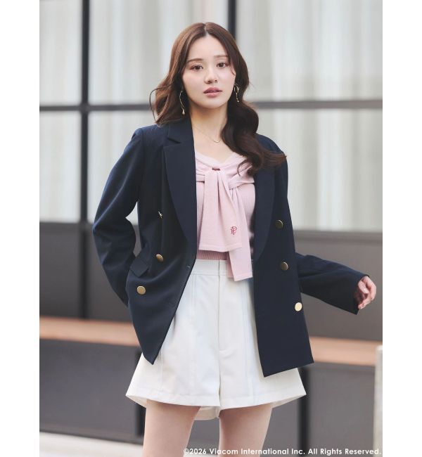 MERCURYDUO「【EMILY IN PARISコラボ】レイヤードライクツイストニット」|ニット・セーター|