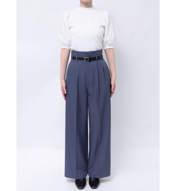 MURUA「フェイクレザーベルトハイウエストパンツ」|その他|