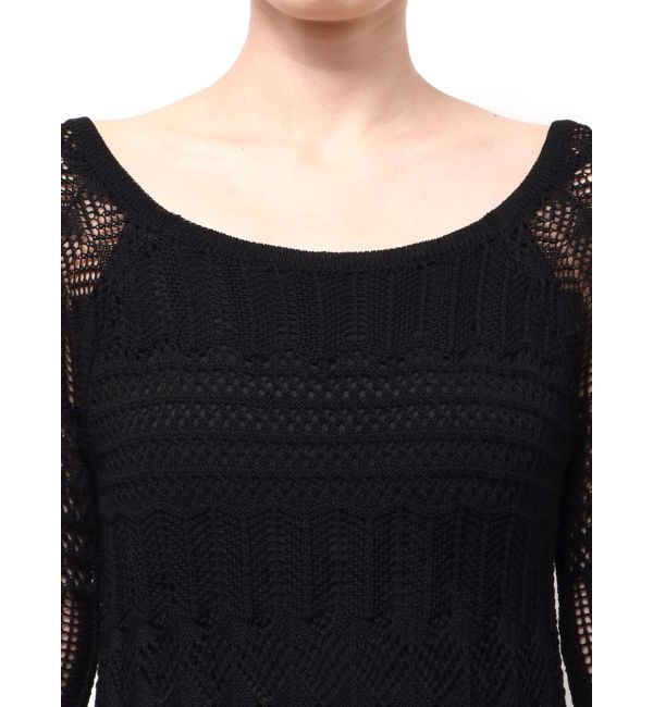 MURUA「バイカラークロシェニットワンピース」|ワンピース|