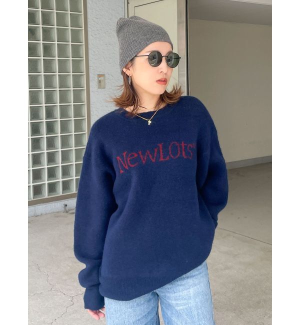 Ungrid「【WEB限定】ロゴルーズニット」|ニット・セーター|