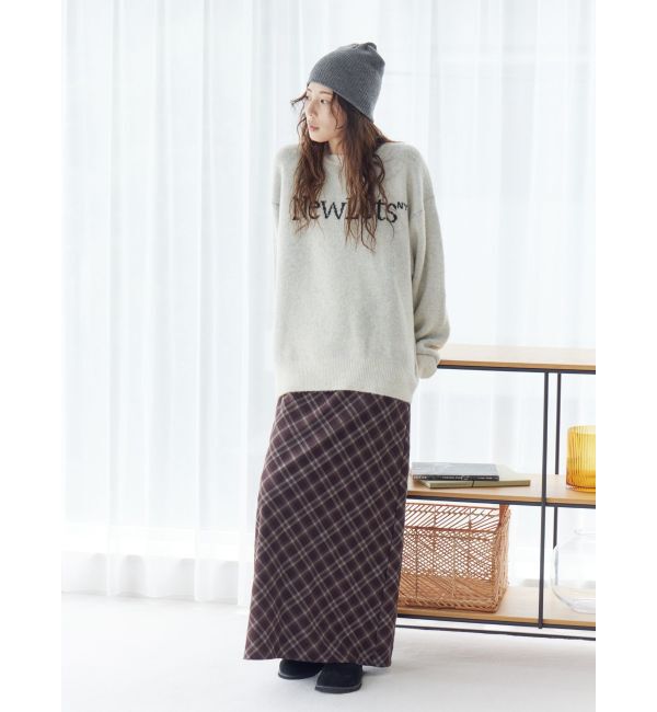 Ungrid「【WEB限定】ロゴルーズニット」|ニット・セーター|