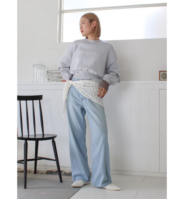 Ungrid「ライトオンスストレートデニム」|デニム|