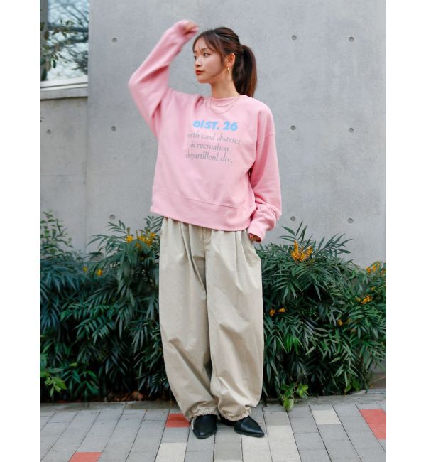 Ungrid「【WEB限定】フロントロゴルーズスウェット」|スウェット・ジャージ|