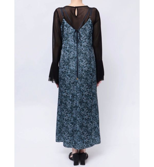 LAGUNAMOON「ヴィンテージフラワーサテンキャミワンピース」|ワンピース|