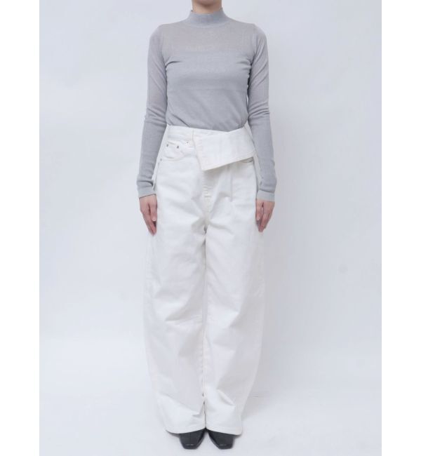 LAGUNAMOON「ウエストラペルデニムパンツ」|デニム|