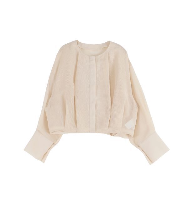 LAGUNAMOON「メッシュブルゾン」|ブルゾン・スタジャン|アイボリー