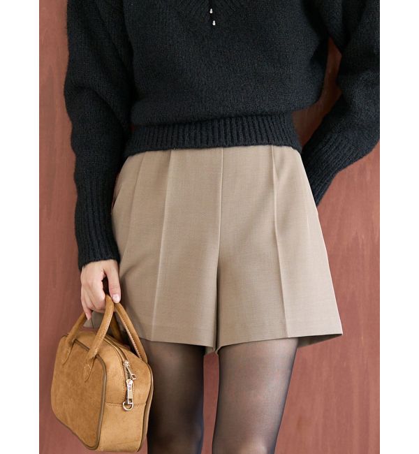 LAGUNAMOON「バイカラーベルトセットショートパンツ」|その他|モカ