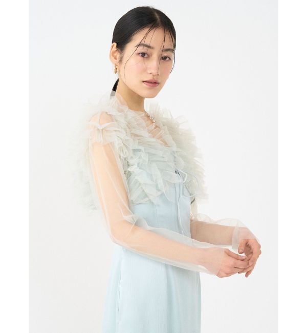 LAGUNAMOON「LADYチュールボレロキャミワンピース」|ドレス|