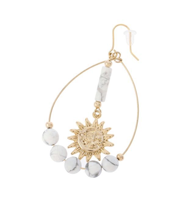 EVRIS「SHELL STONE SUNNY MOTIFピアス」|ピアス|