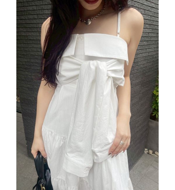 EVRIS「シャツデザインロングワンピース」|ワンピース|