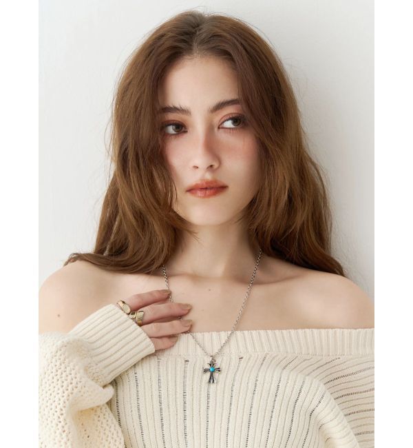 EVRIS「MARBLE CROSS MOTIF ネックレス」|ネックレス|