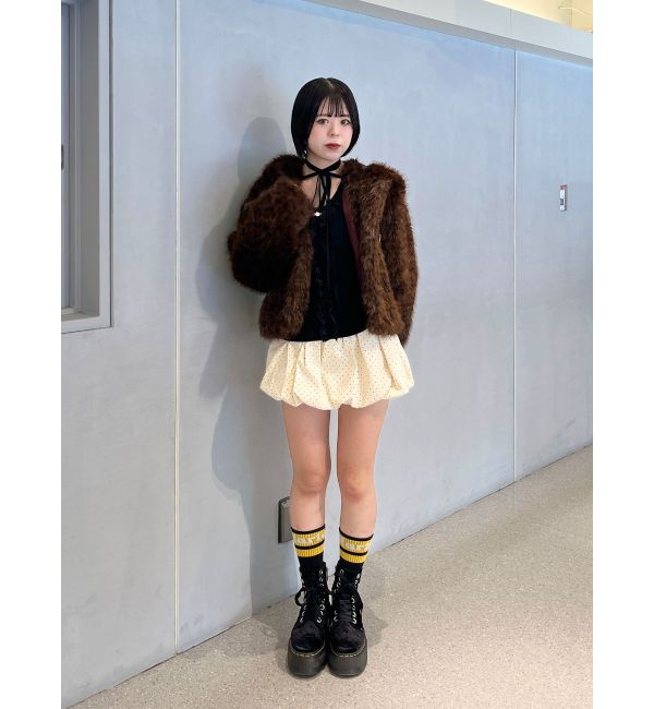 jouetie「ベルトフードファージャケット」|ブルゾン・スタジャン|