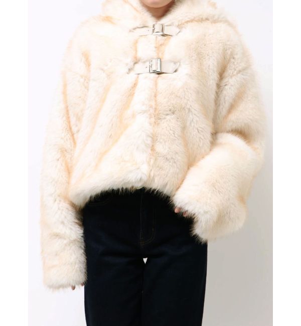 jouetie「ベルトフードファージャケット」|ブルゾン・スタジャン|