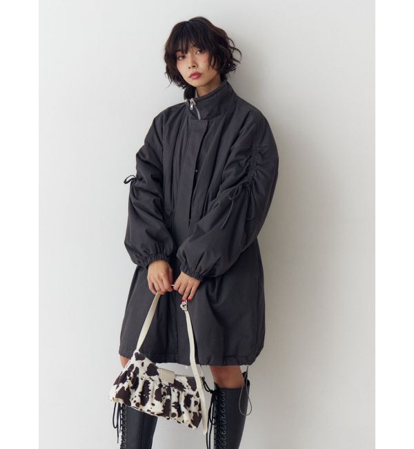 jouetie「ギャザーリボンモッズコート」|ミリタリー・モッズコート|