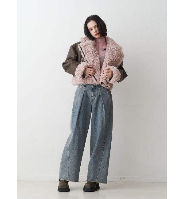 jouetie「フェイクムートンショートジャケット」|その他|