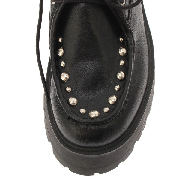 jouetie「オーバーソールスタッズチロリアンシューズ」|ローファー|