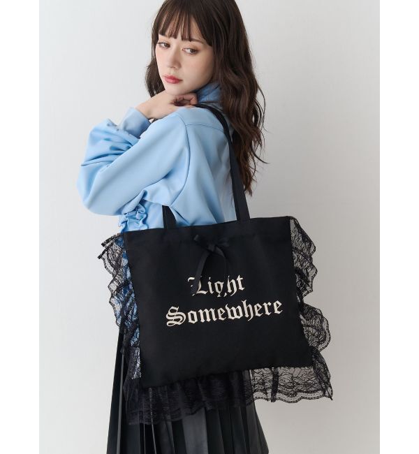 jouetie「ロゴレースフリルトートバッグ」|トートバッグ|