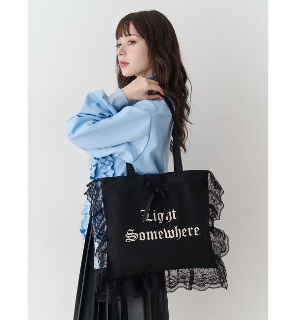 jouetie「ロゴレースフリルトートバッグ」|トートバッグ|
