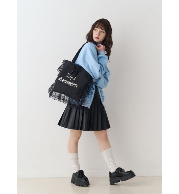 jouetie「ロゴレースフリルトートバッグ」|トートバッグ|