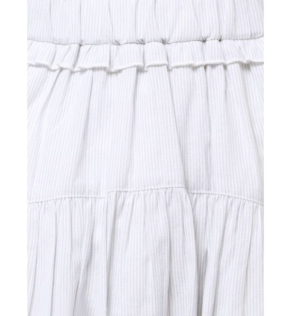 merry jenny「ストライプリボンフレアジャンスカ」|ジャンパースカート|