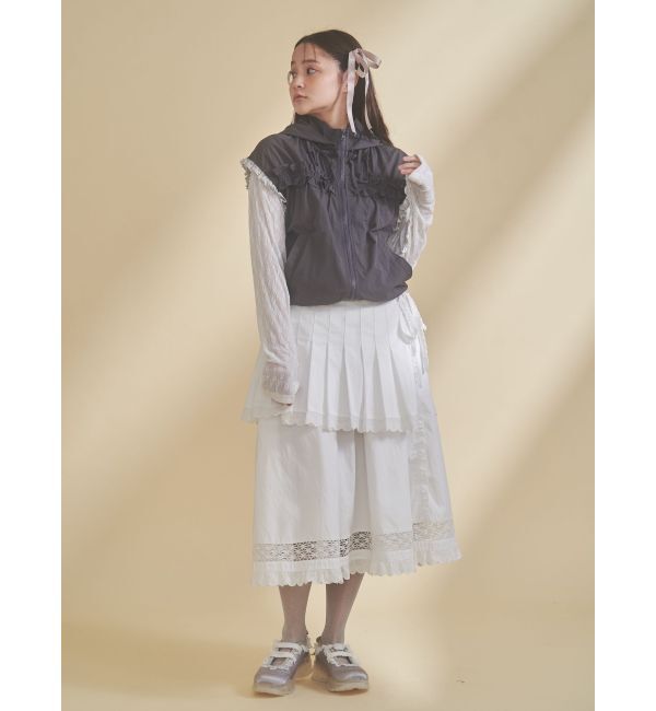 merry jenny「frill nylon jacket」|ダウンベスト・ベスト|