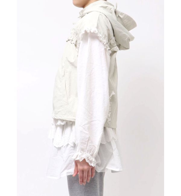 merry jenny「frill nylon jacket」|ダウンベスト・ベスト|