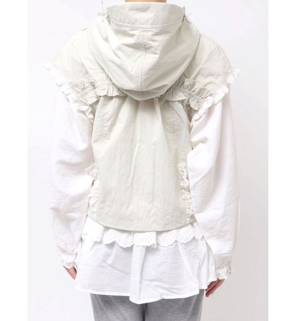 merry jenny「frill nylon jacket」|ダウンベスト・ベスト|